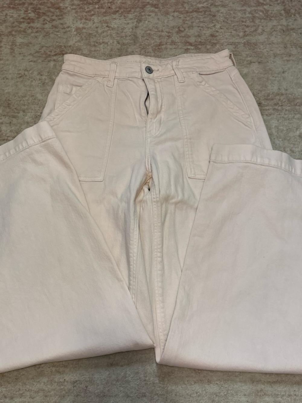American Eagle Outfitters Blush Pink High-Rise Pants